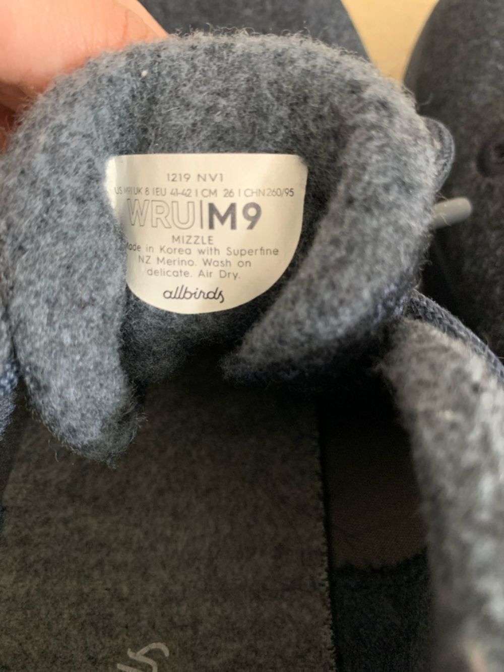 ALL BIRDS Men’s Merino Wool Mizzle High Top Sneakers 9 - Picture 3 of 7